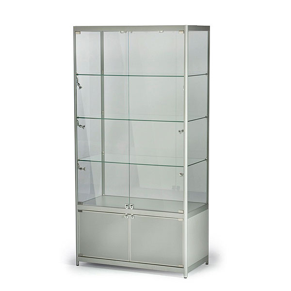 Tall centre showcase with cabinet