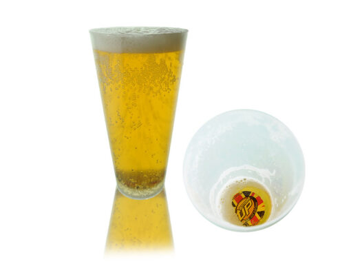 bottoms up reusable pint with magnet hire