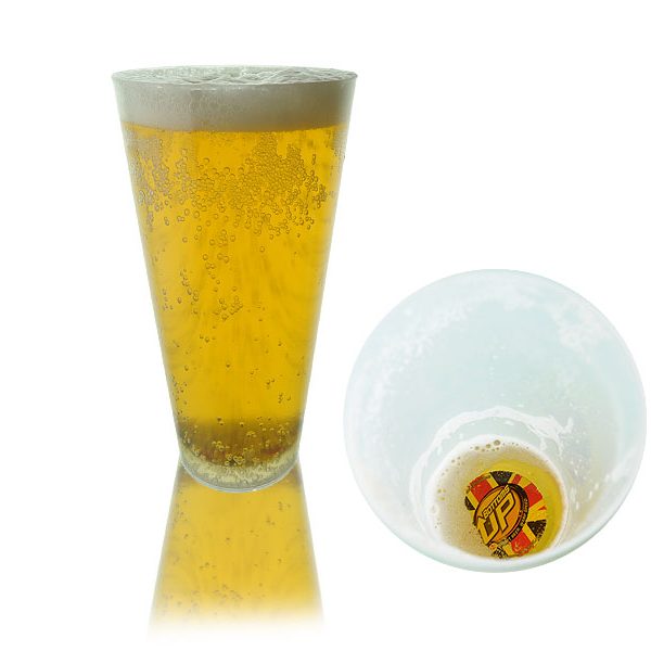 bottoms up reusable pint with magnet hire