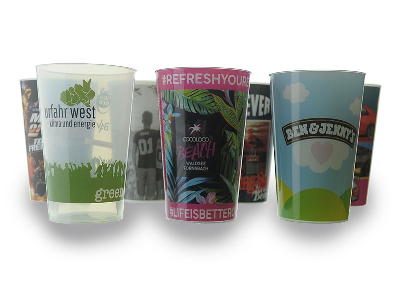 in mould labelling branded reusable cups