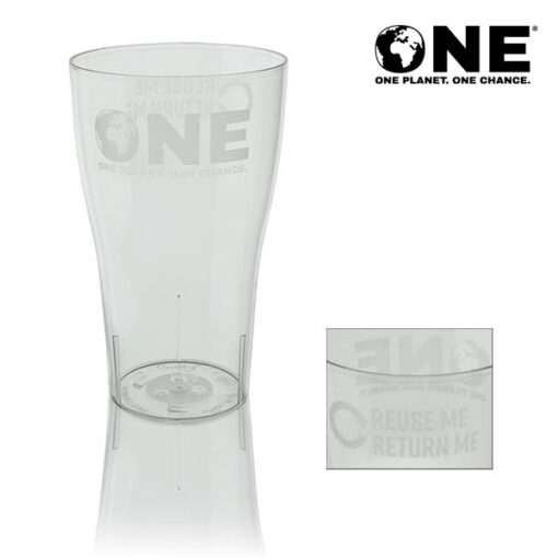 ONE Planet ONE Chance® Polycarbonate Reusable Pint To Brim (20oz)