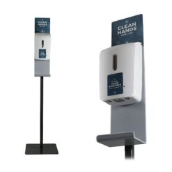 Grey Indoor Hand Sanitiser Dispenser Stand