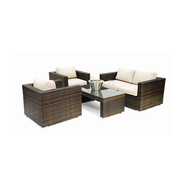Outdoor Rattan Set Blue Sky Event Furniture Catering Hire Yorkshire - Brown Rattan Patio Furniture Set